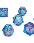 Aurora Drift Liquid Core 7pcs Dice Set | Sharp Edge Dice