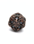 Blue Dragon Eye Hollow Metal Dice (7pcs Set)