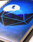 Blue Dragon Leather Spiral Notebook