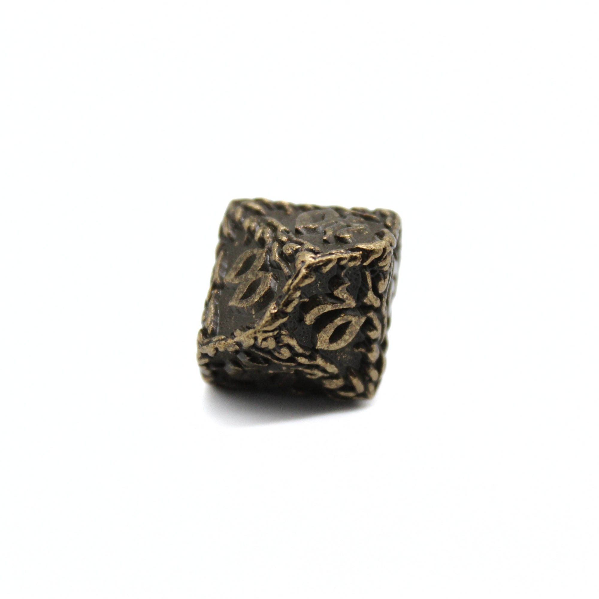 Bronze Floral Metal Dice (7pcs Set)