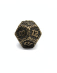 Bronze Floral Metal Dice (7pcs Set)