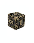 Bronze Floral Metal Dice (7pcs Set)