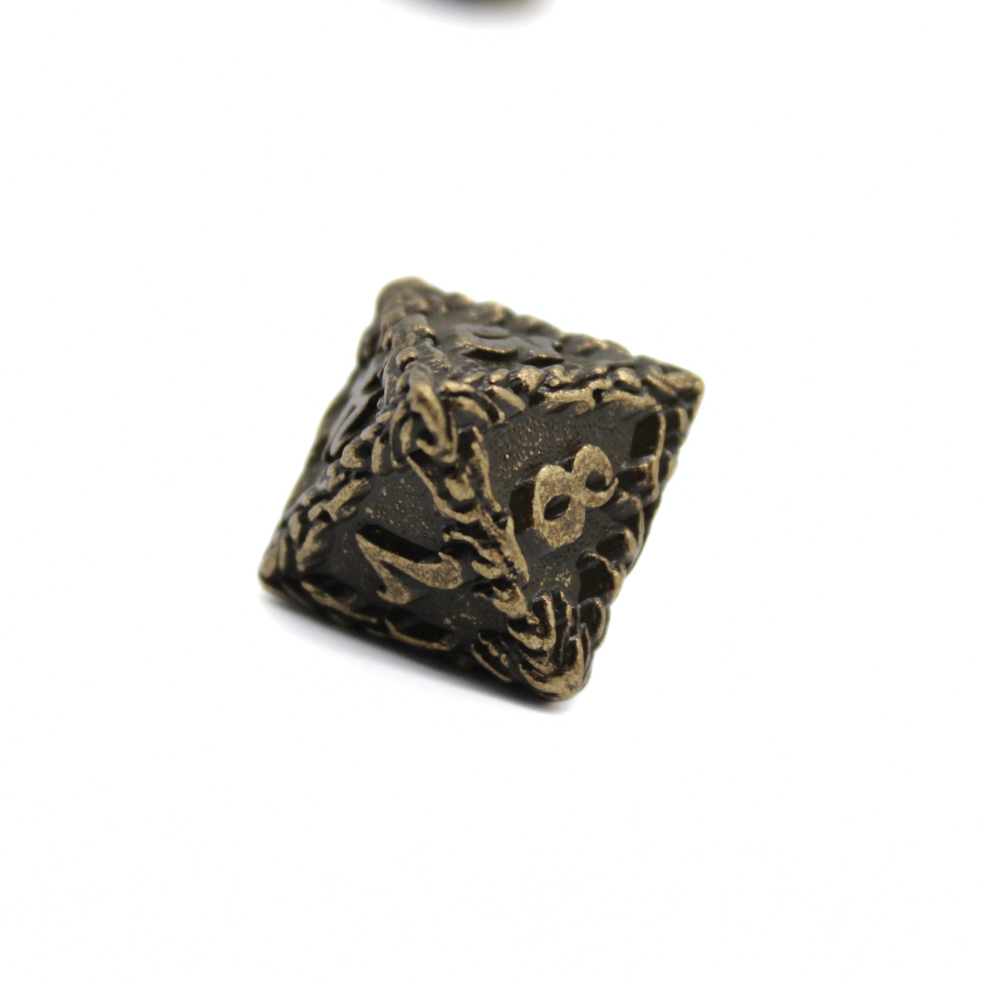 Bronze Floral Metal Dice (7pcs Set)