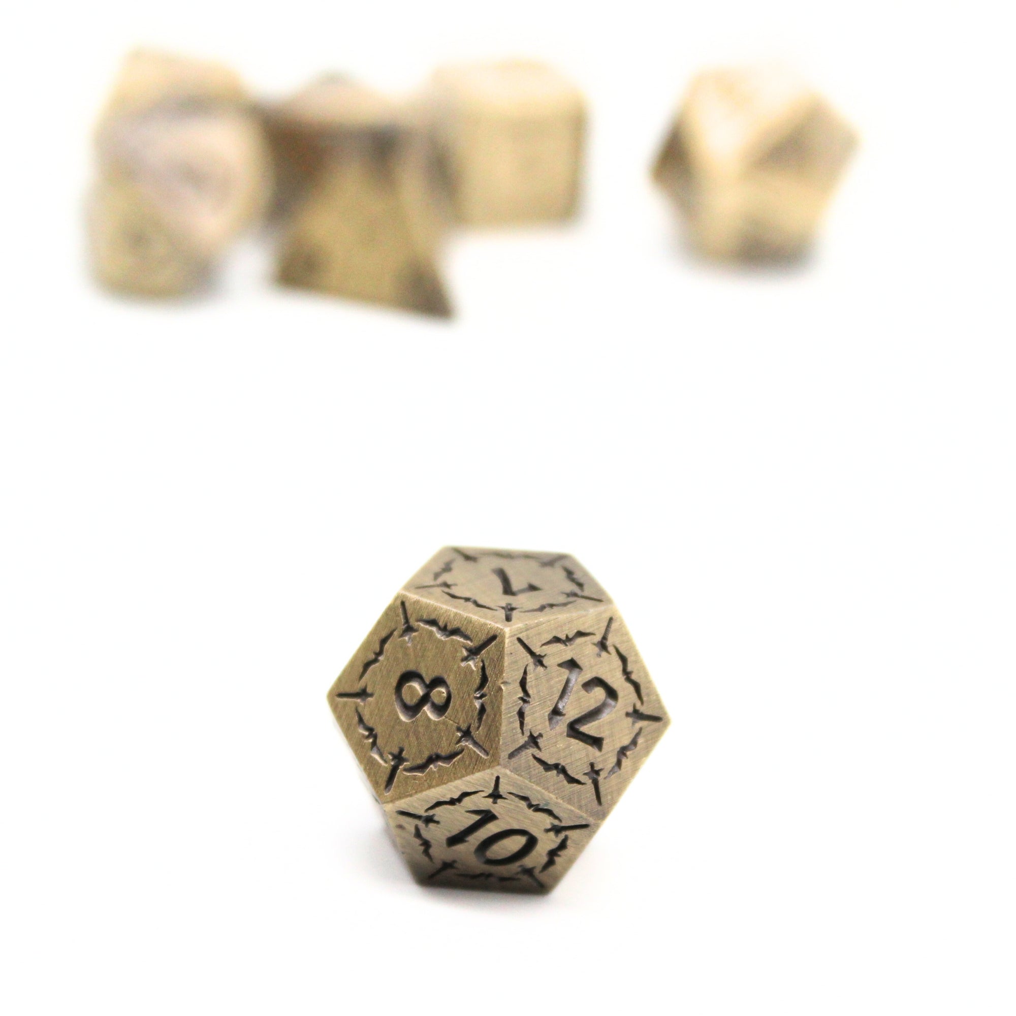 Bronze Lance Metal Dice (7pcs Set)