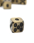 Bronze Skulls Metal Dice (6D6 Set)