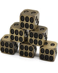 Bronze Skulls Metal Dice (6D6 Set)