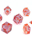 Celestial Glow 7pcs Inclusion Dice Set | Sharp Edge Dice