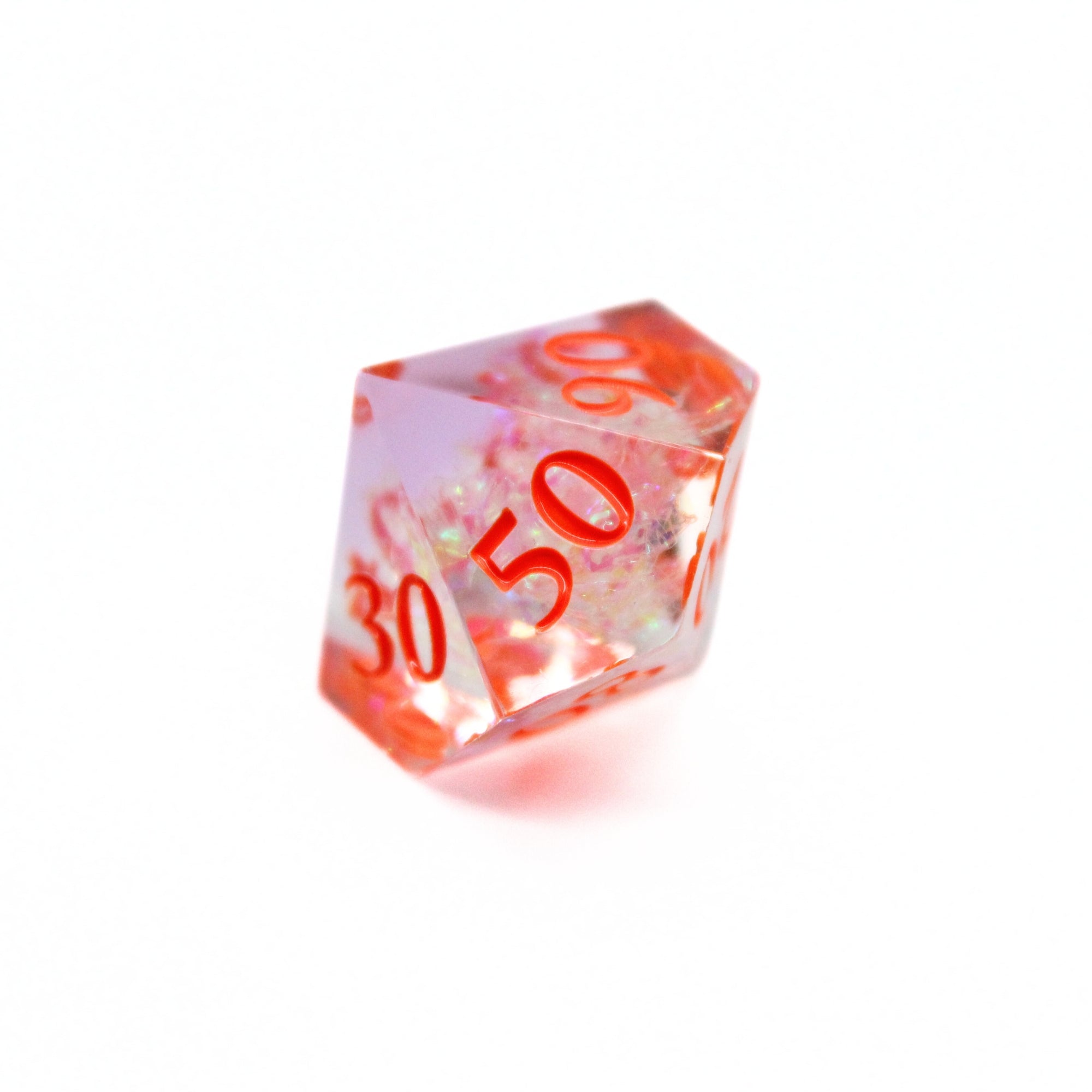 Celestial Glow 7pcs Inclusion Dice Set | Sharp Edge Dice