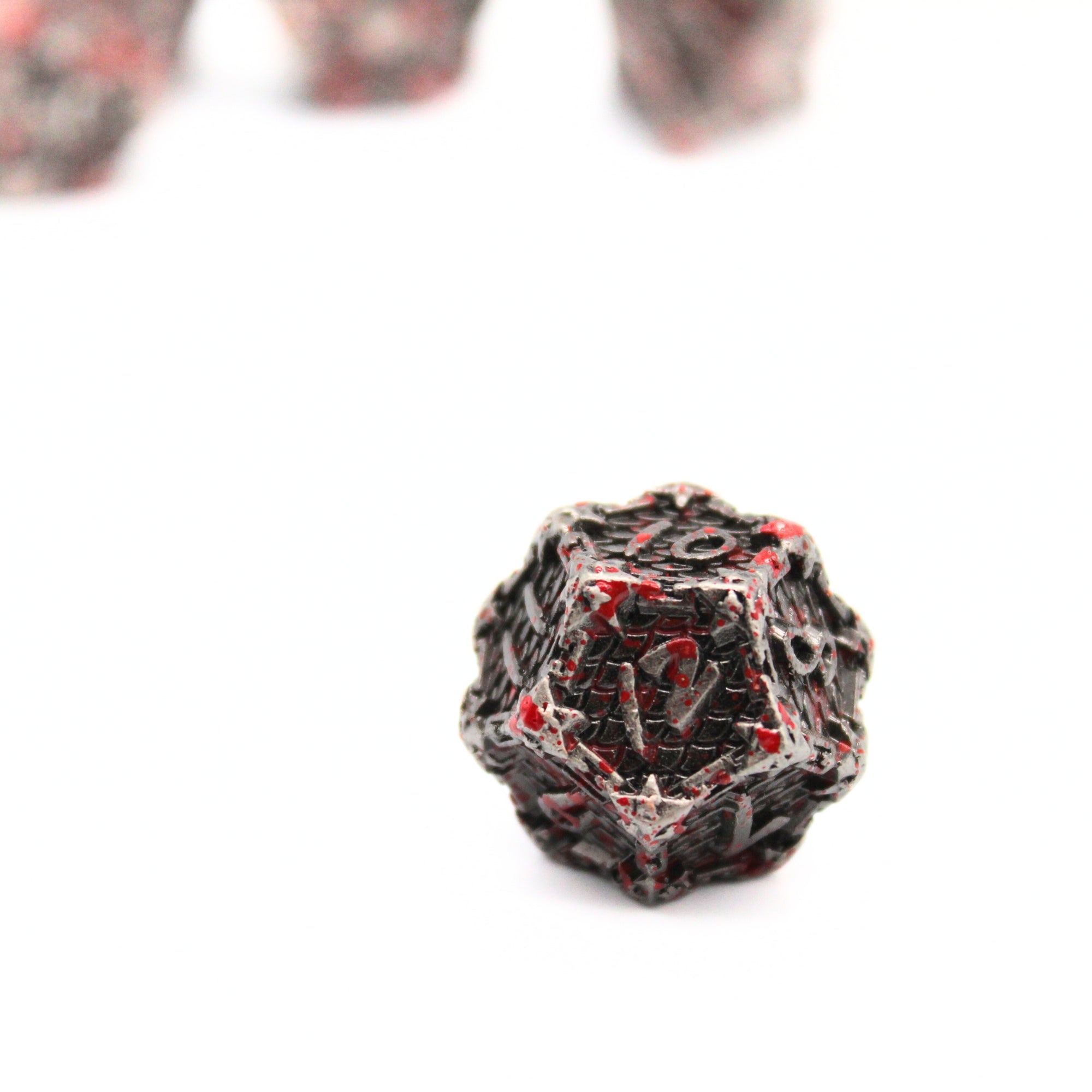 Chain Splatter Metal Dice (7pcs Set)