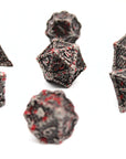 Chain Splatter Metal Dice (7pcs Set)