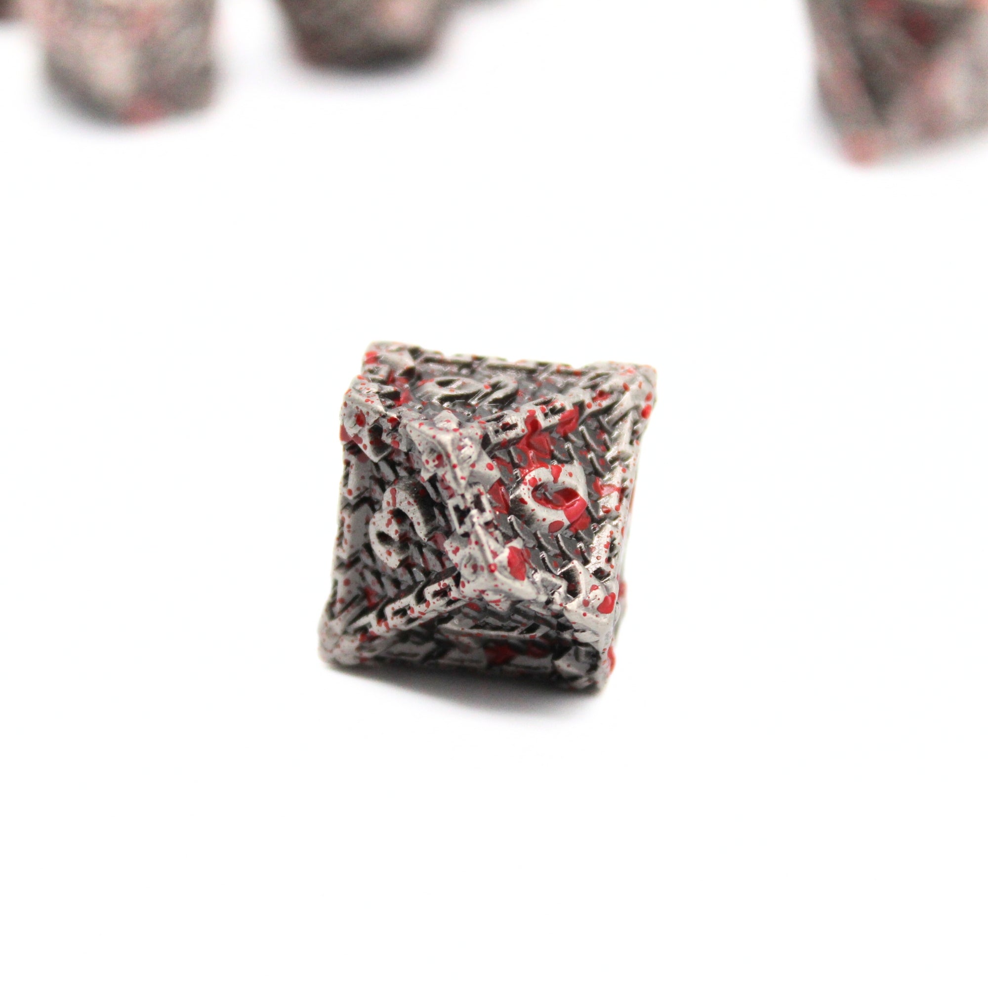 Chain Splatter Metal Dice (7pcs Set)