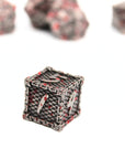 Chain Splatter Metal Dice (7pcs Set)