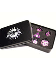 Cherry Blossom 7pc Resin Dice Set | Little Worlds Collection