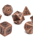 Copper Lance Metal Dice (7pcs Set)