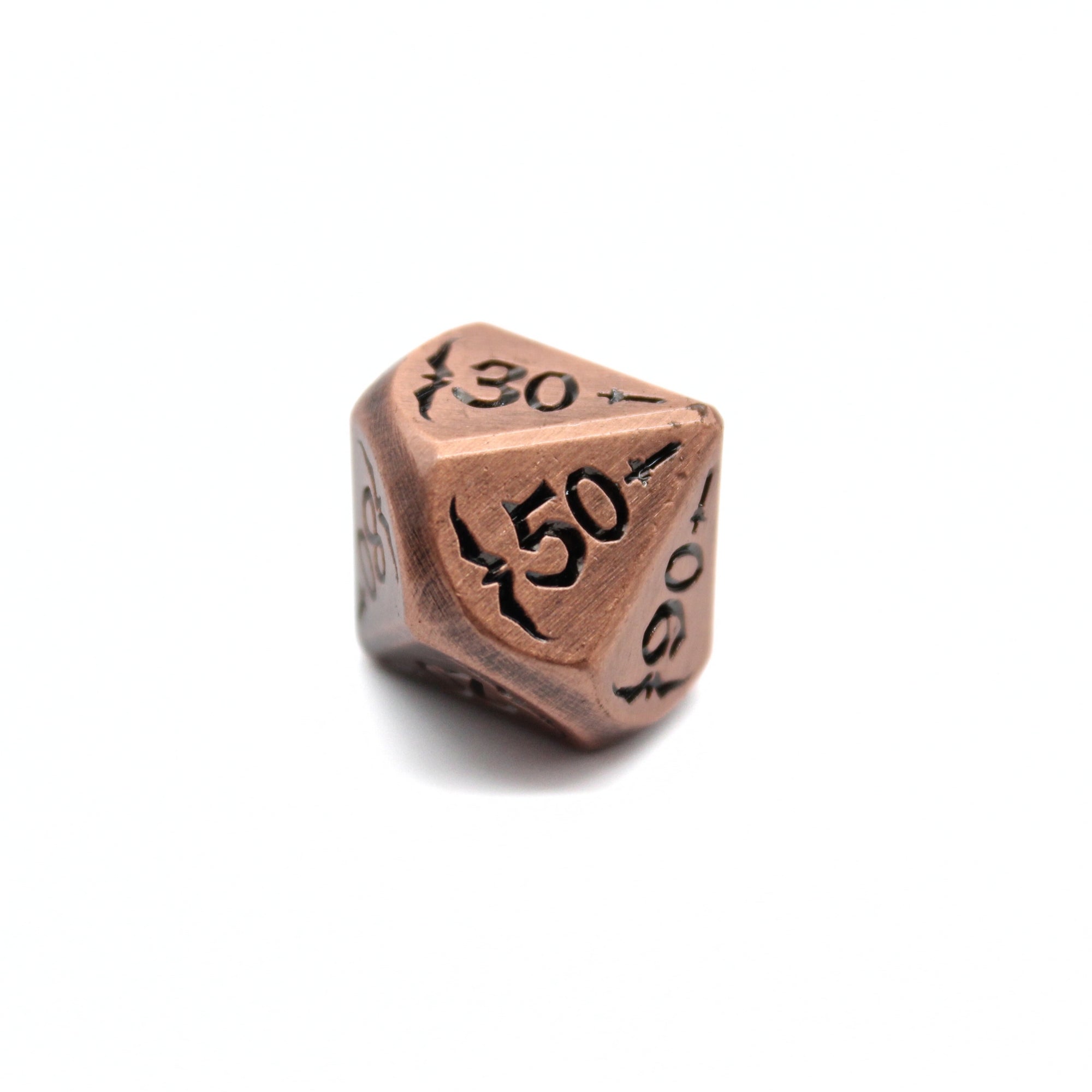 Copper Lance Metal Dice (7pcs Set)