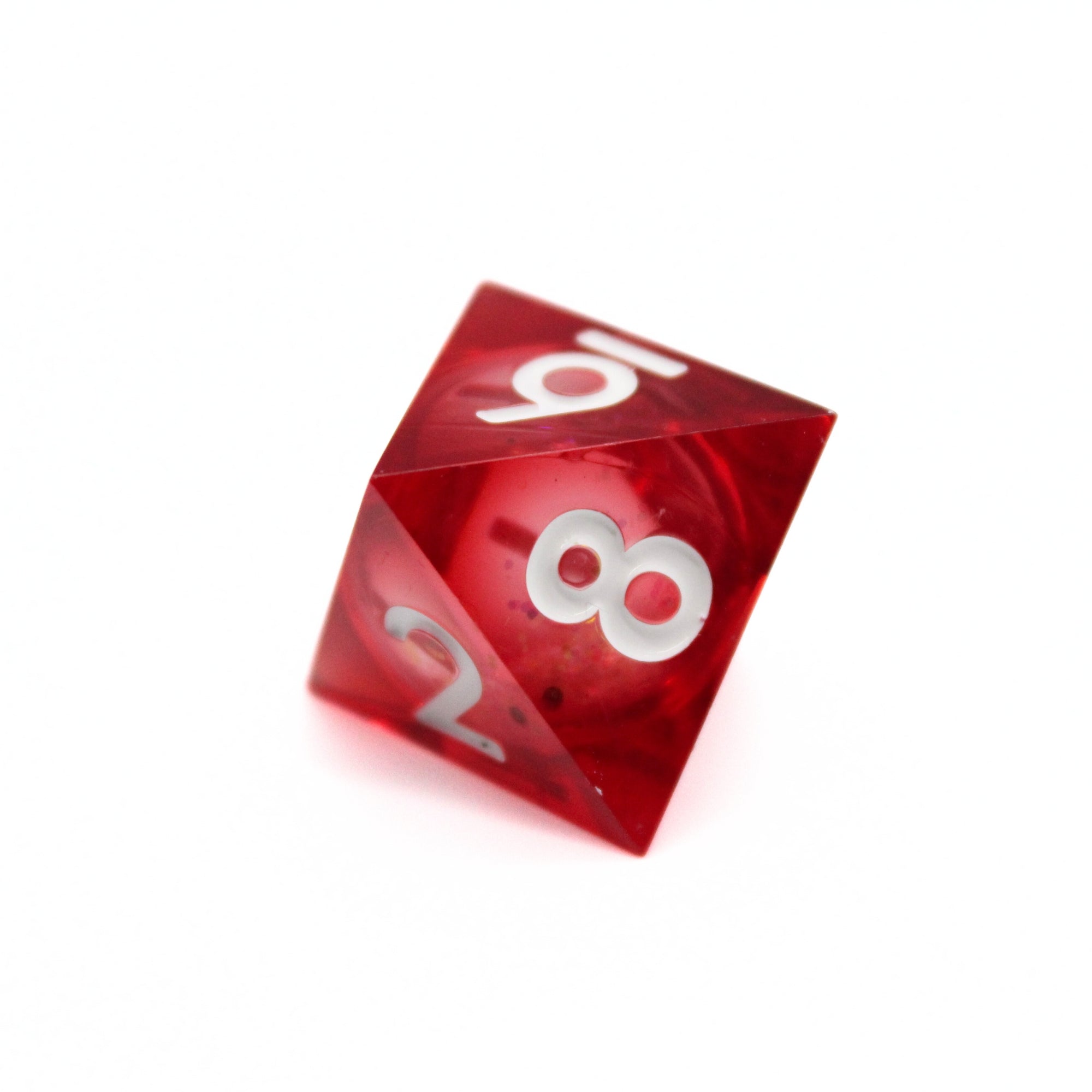 Crimson Blaze Liquid Core 7pcs Dice Set | Sharp Edge Dice