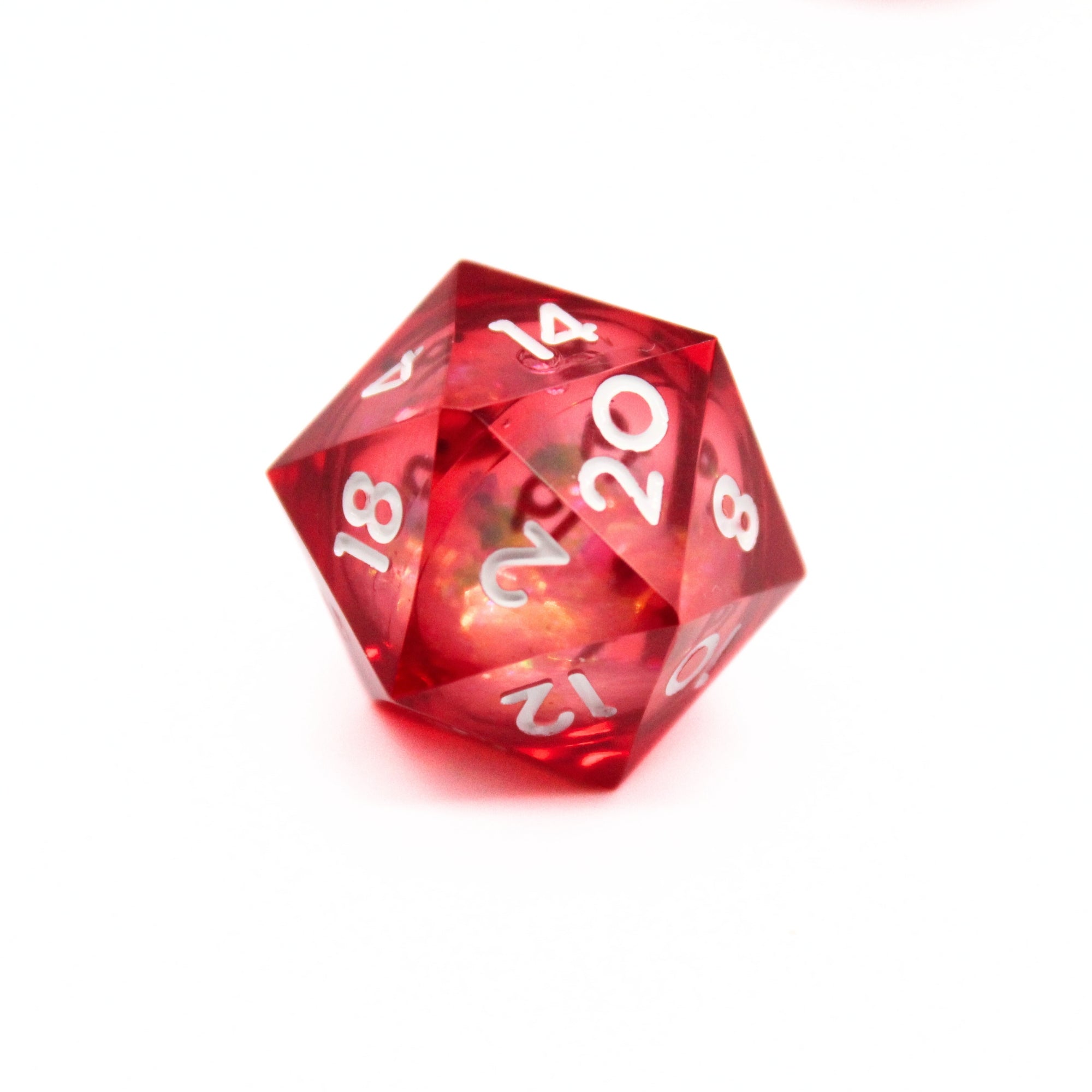 Crimson Blaze Liquid Core 7pcs Dice Set | Sharp Edge Dice