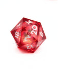 Crimson Blaze Liquid Core 7pcs Dice Set | Sharp Edge Dice