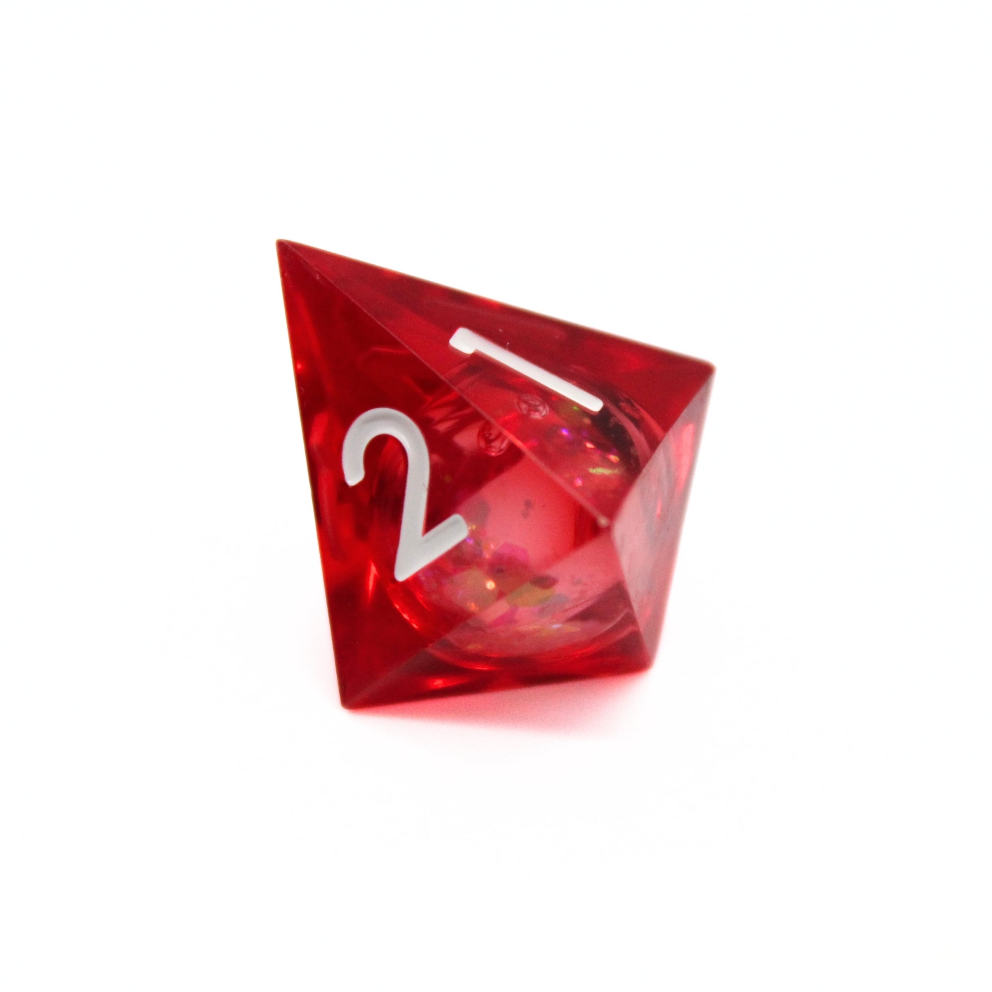 Crimson Blaze Liquid Core 7pcs Dice Set | Sharp Edge Dice