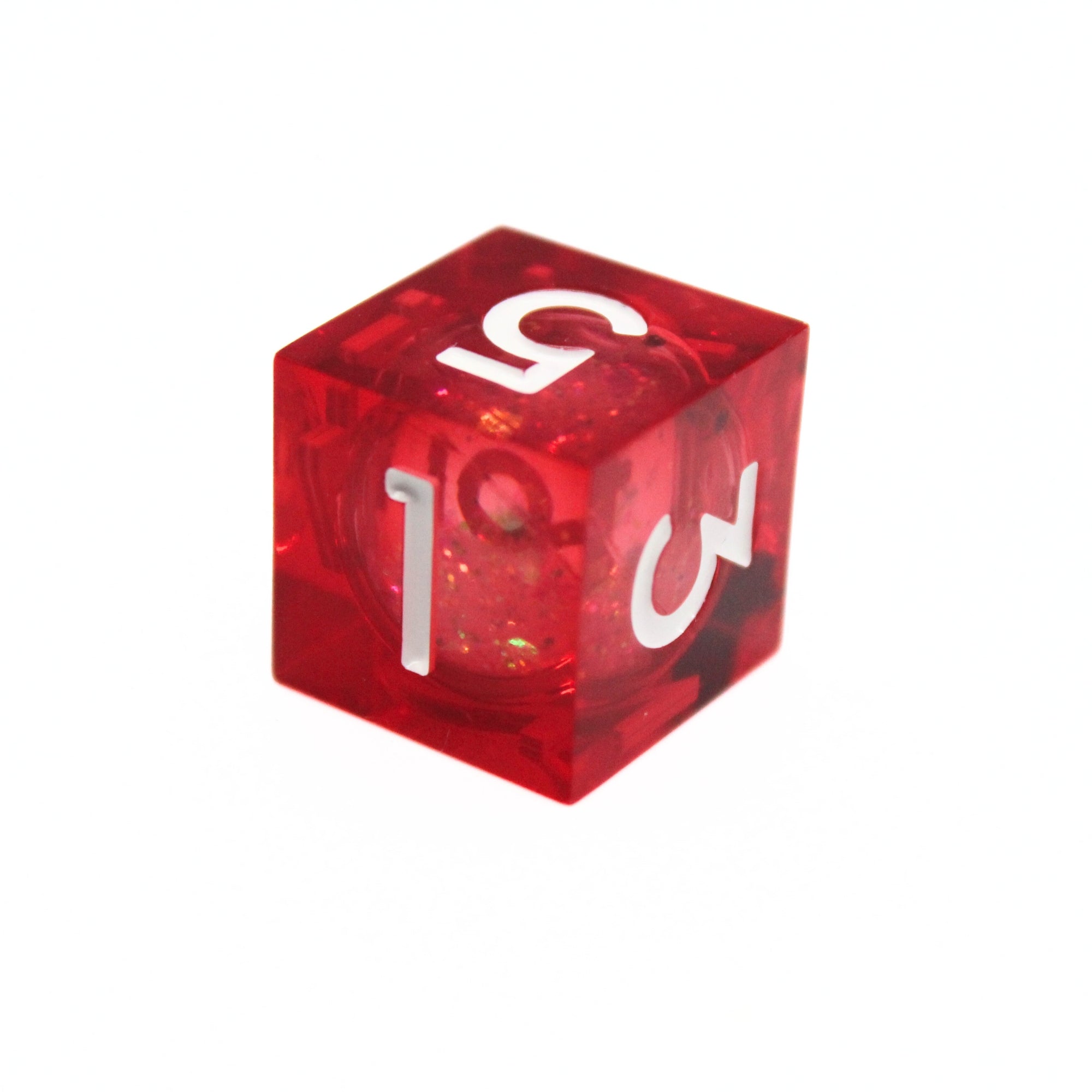 Crimson Blaze Liquid Core 7pcs Dice Set | Sharp Edge Dice