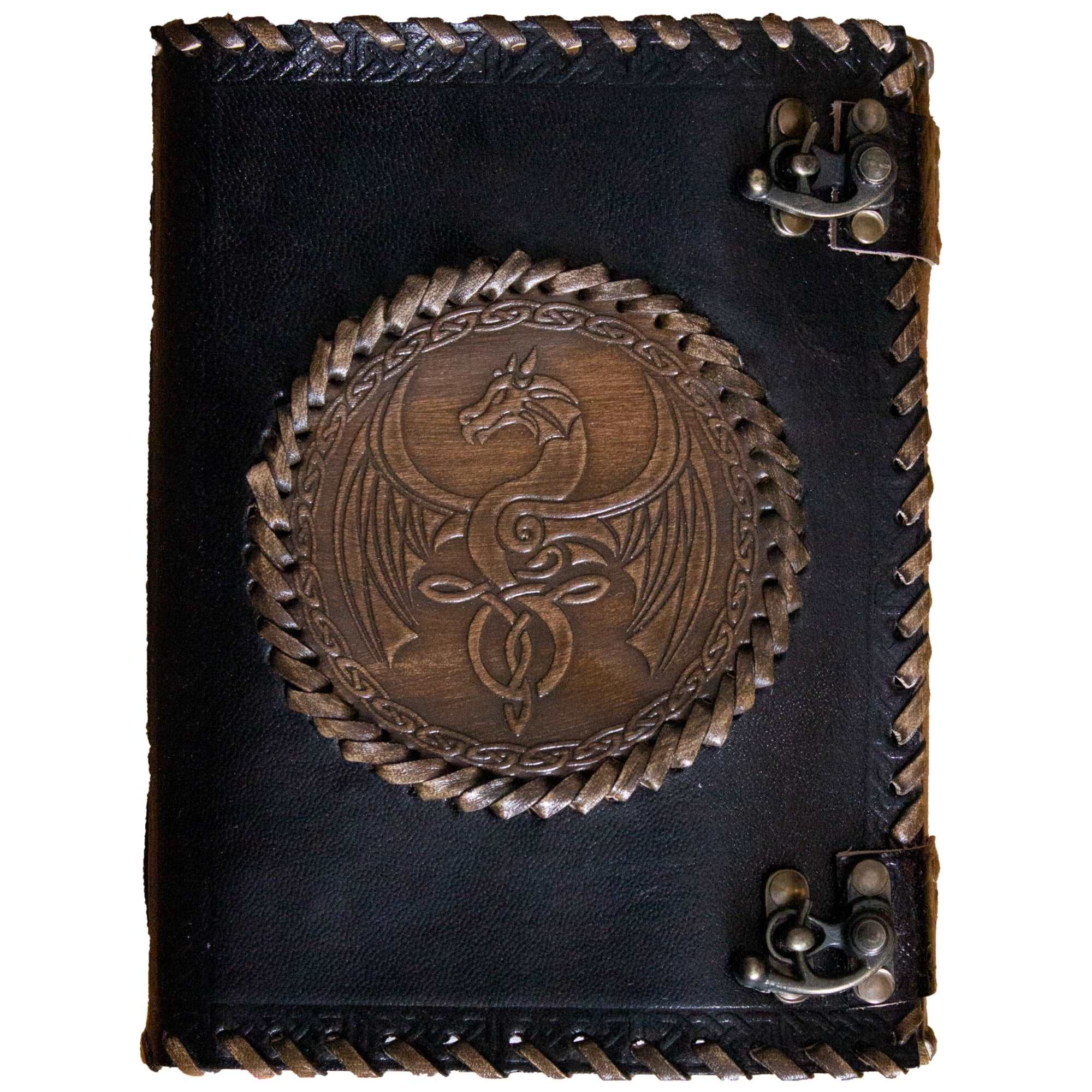 Dragon Crest Leather Notebook