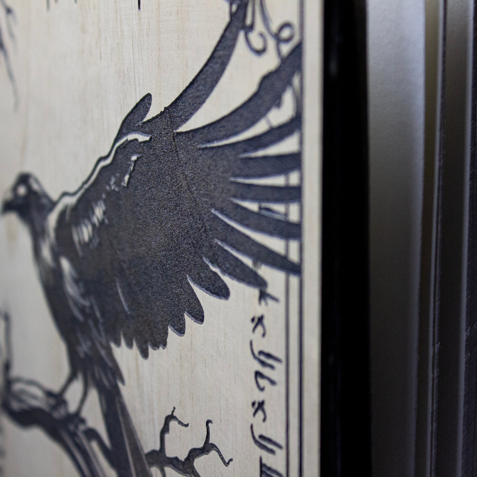 Eldritch Wooden Raven Notebook