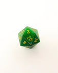 Emerald Green Cat's Eye | Synthetic Gemstone Dice (7pc Set)