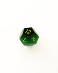 Emerald Green Cat's Eye | Synthetic Gemstone Dice (7pc Set)