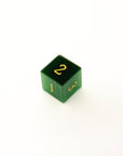 Emerald Green Cat's Eye | Synthetic Gemstone Dice (7pc Set)