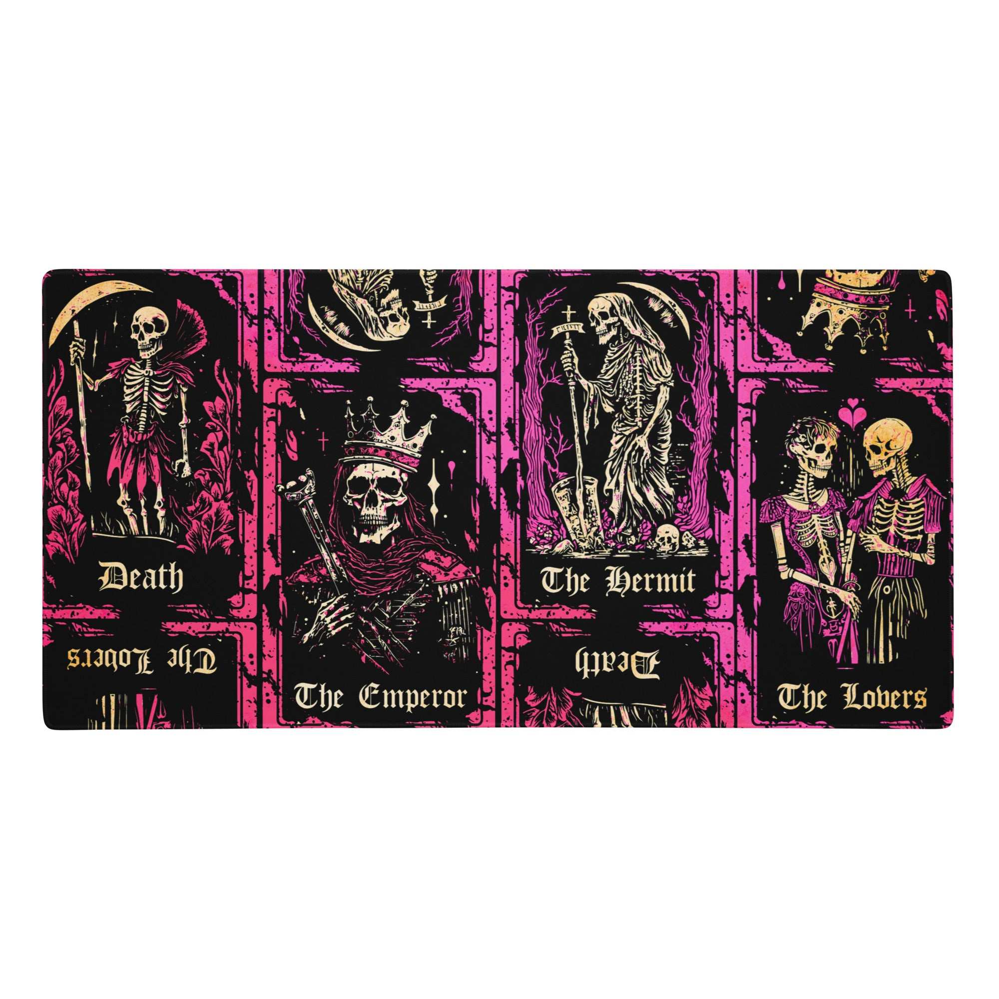 Skeleton Deck Tarot Card Battle Mat and Mousepad