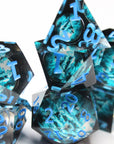 Glacial Fortress 7pc Resin Dice Set | Little Worlds Collection