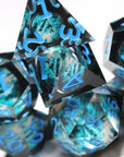 Glacial Fortress 7pc Resin Dice Set | Little Worlds Collection