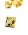 Gold Plated Metal Dice (7pcs Set)