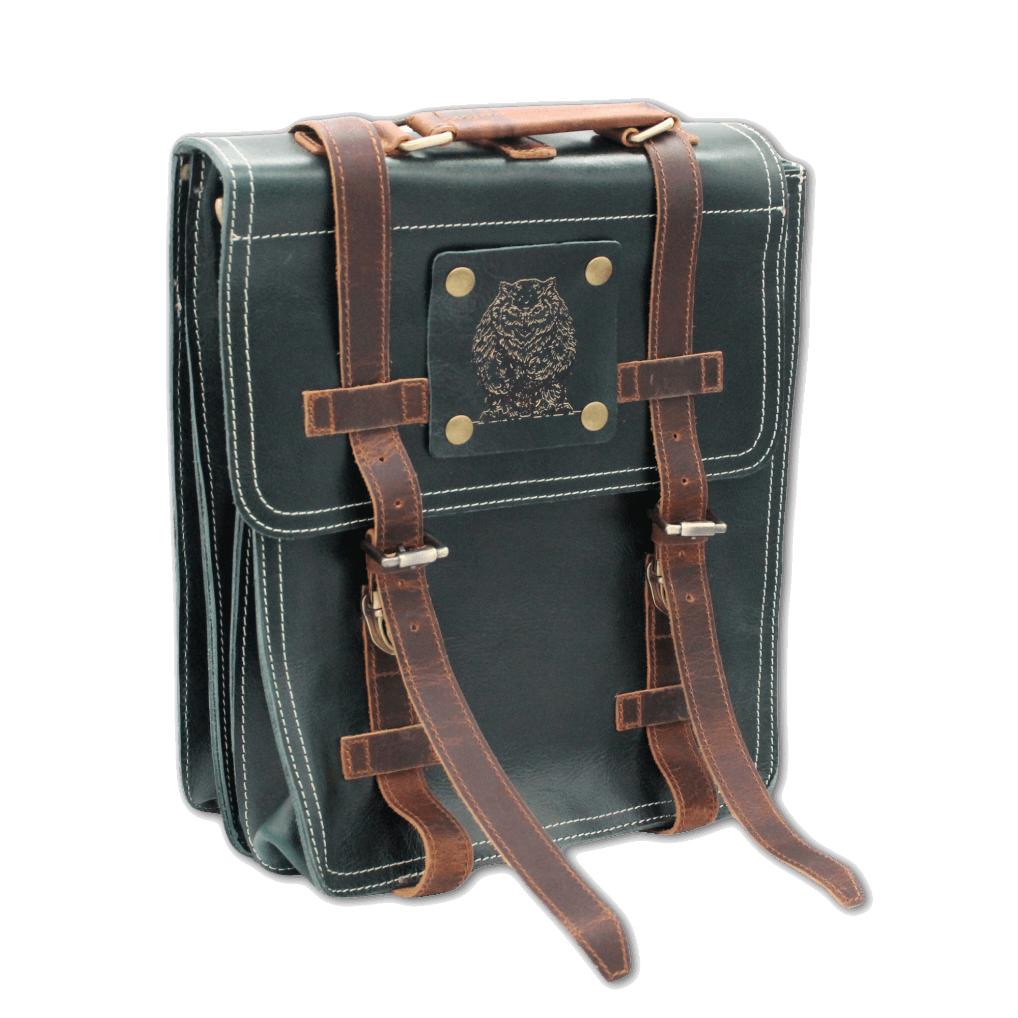 Green Bag of the Abyss | Gamer's Leather Backpack