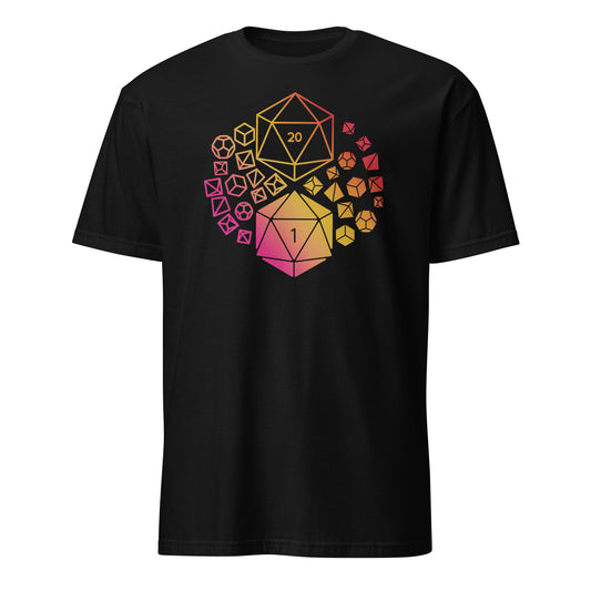 Polyhedral TTRPG Dice Set T-Shirt (Unisex)