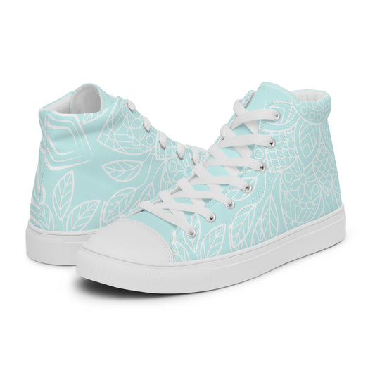Flower Sequence High Top Canvas Shoes (Women’s)