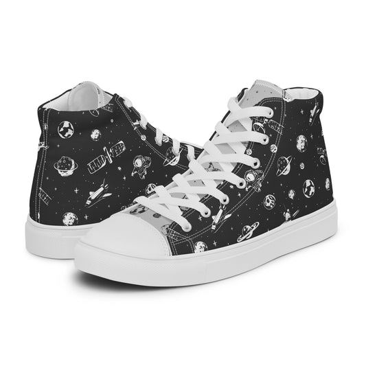 Space Women’s High Top Canvas Shoes