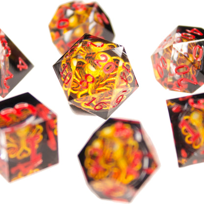 Little Worlds 7pc Resin Dice Set | King Cthulhu
