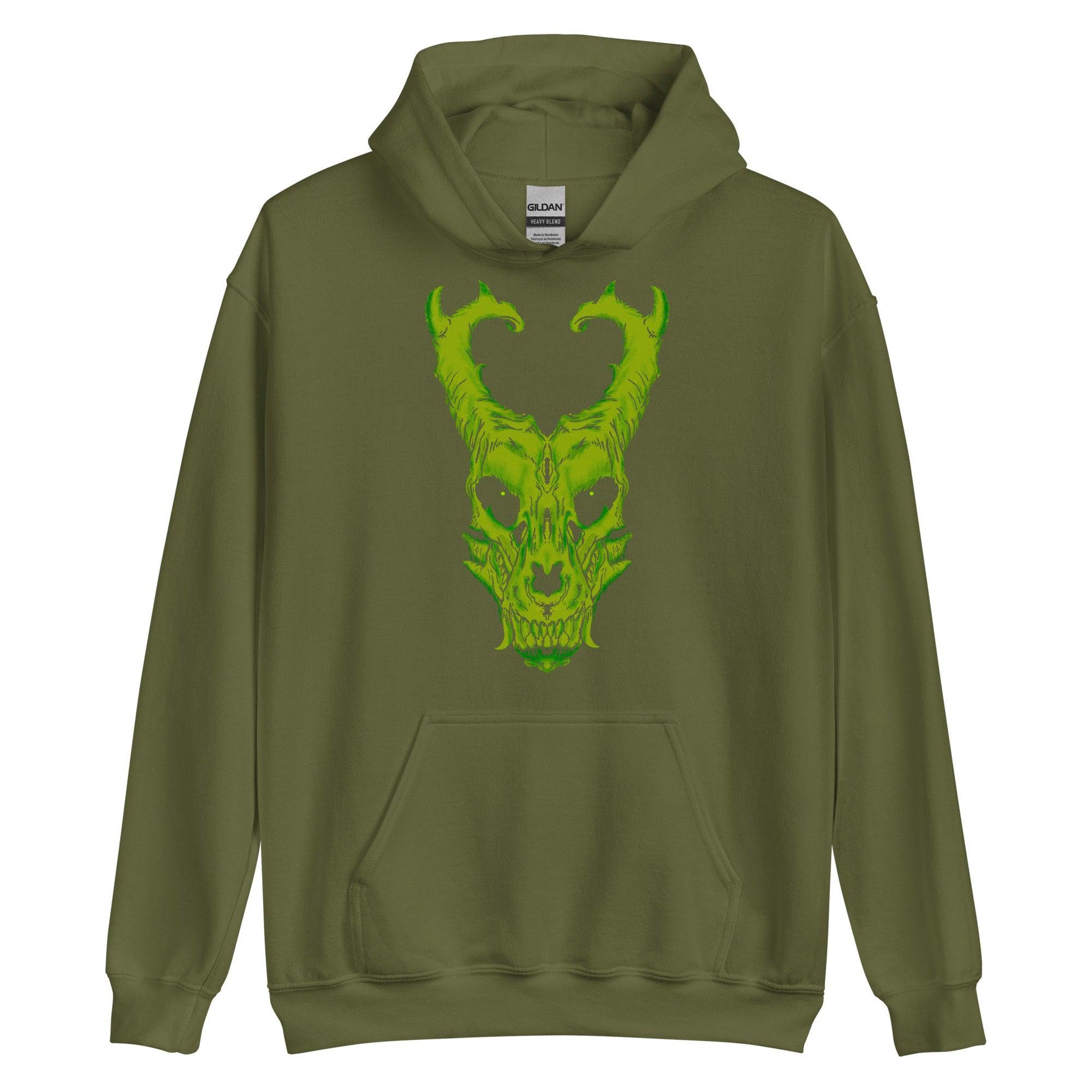 Green Dragon Head Hoodie (Unisex)