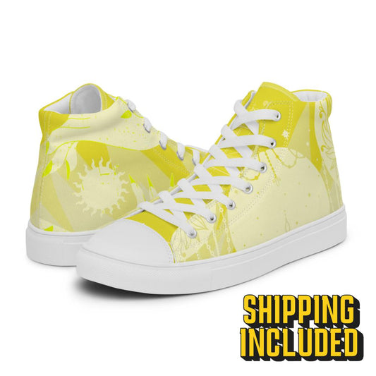 Mellow Yellow High Top Canvas Shoes (Women’s)