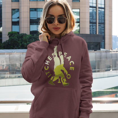 Peace Out Bigfoot Hoodie (Unisex)