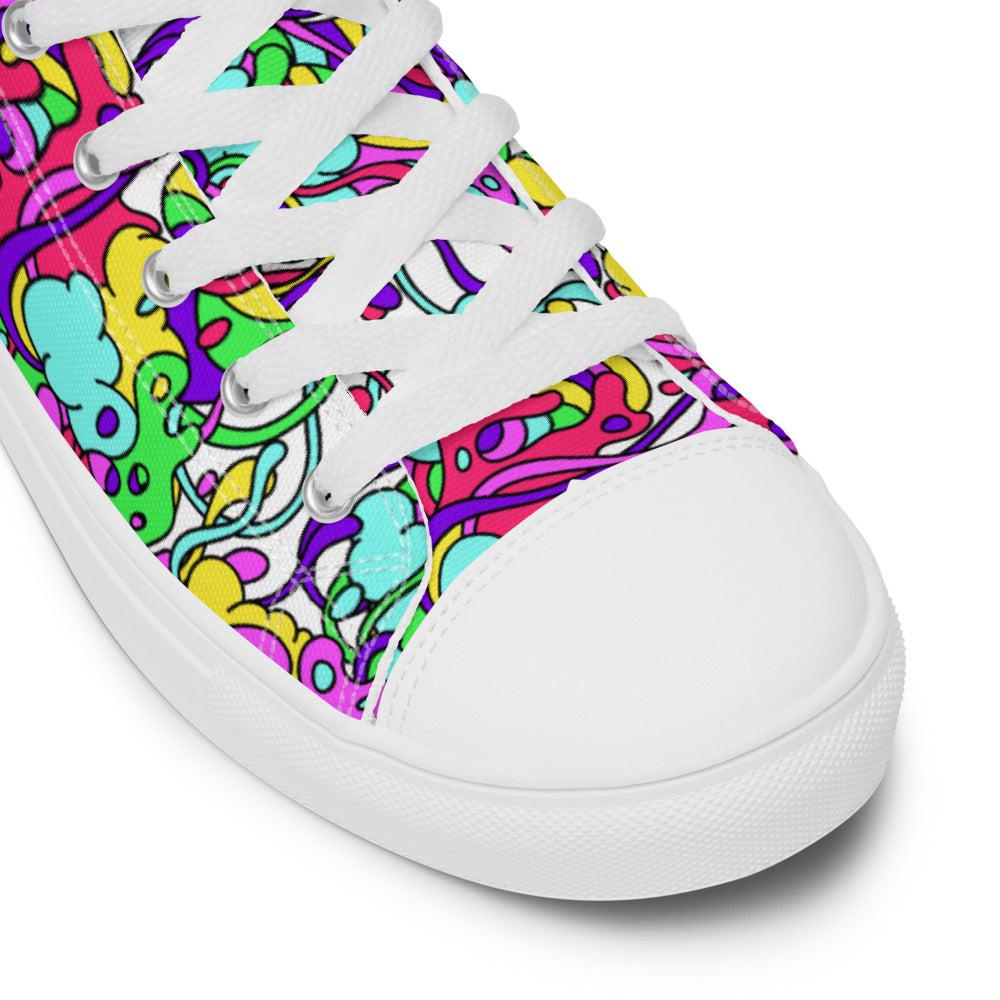 Psychedelic Otto's Jacket High Top Canvas Shoes (Women’s)