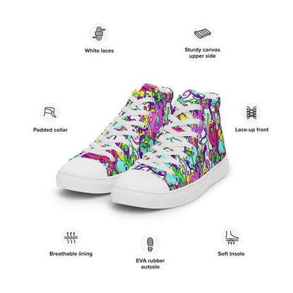 Psychedelic Otto's Jacket High Top Canvas Shoes (Women’s)