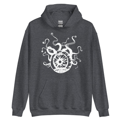 The Beholder in White Hoodie (Unisex)