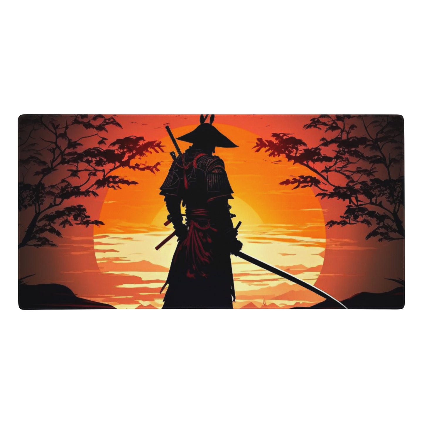 Samurai at Sunset Gaming Mouse Pad/Battle Mat
