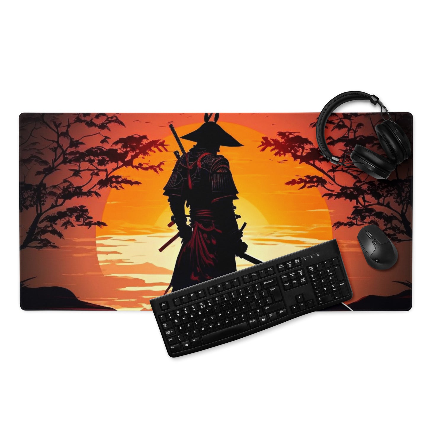 Samurai at Sunset Gaming Mouse Pad/Battle Mat